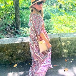 Flowy maxi dress from Anthropologie